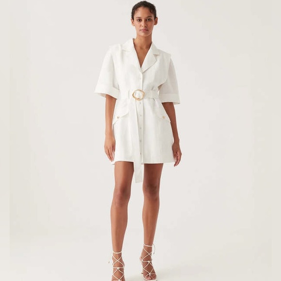 AJE LYRIC BELTED MINI DRESS NWOT SIZE 10